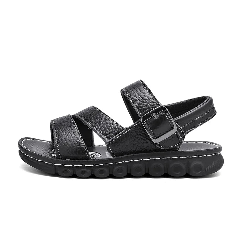 Kids Leather Sandal Boy Shoes Summer Outdoor Beach Casual Sneakers
