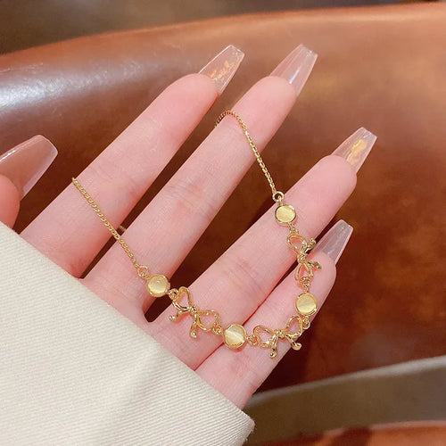 Vintage Gold Color Cuff Bracelet Set of 4 Stainless Steel Butterfly