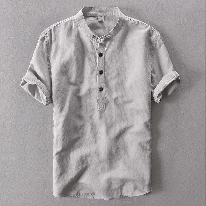 Linen Shirts Men's Short-sleeved Men's Shirts