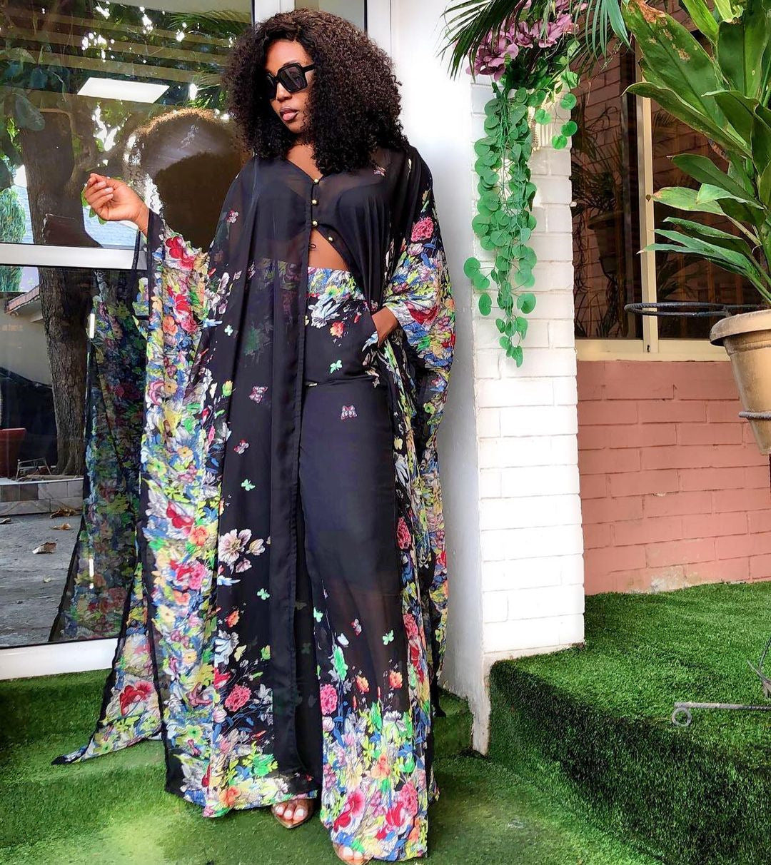 African Color Fashion Suit Dress And Pants