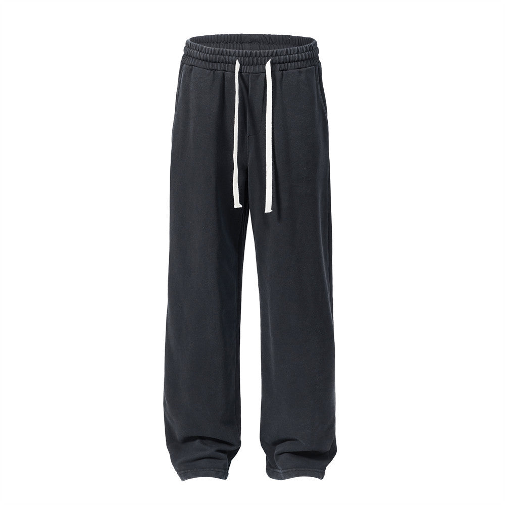 Solid Color Loose Casual Sweatpants Men
