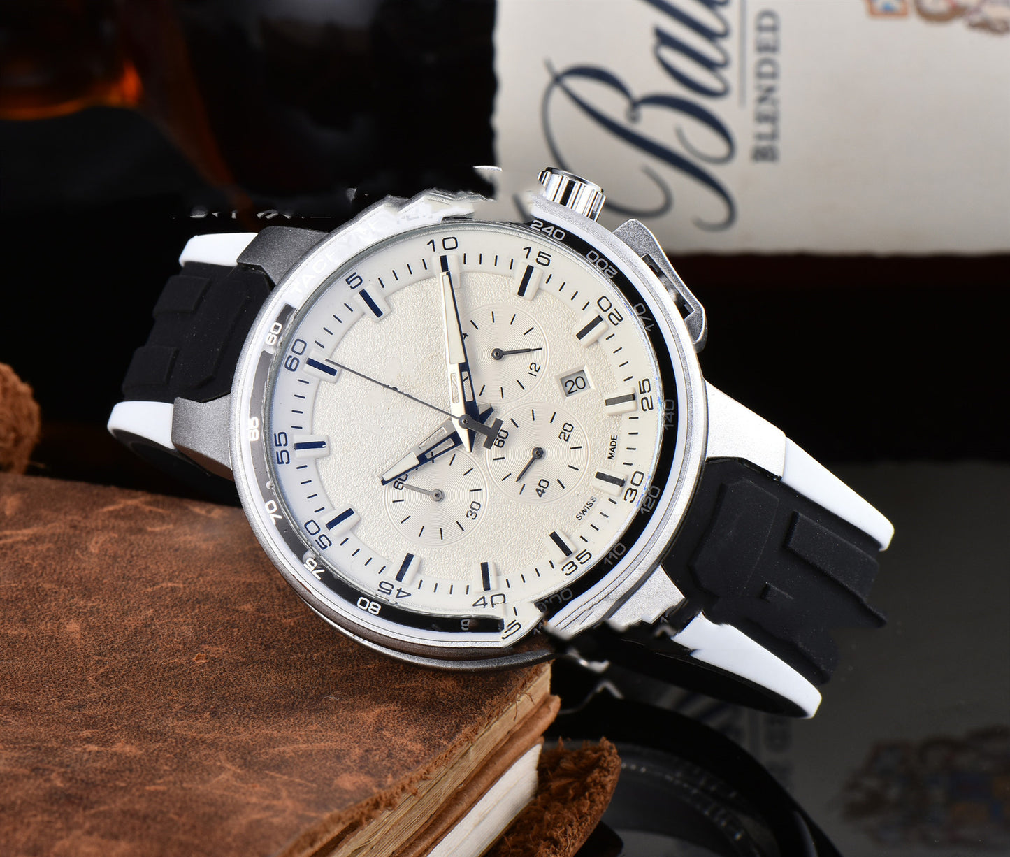 Men's Casual Rubber Band Quartz Watch