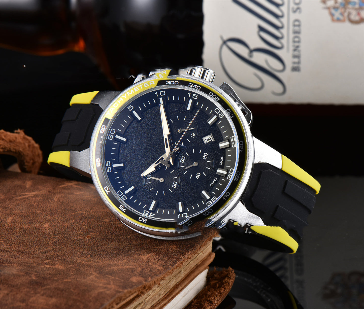 Men's Casual Rubber Band Quartz Watch