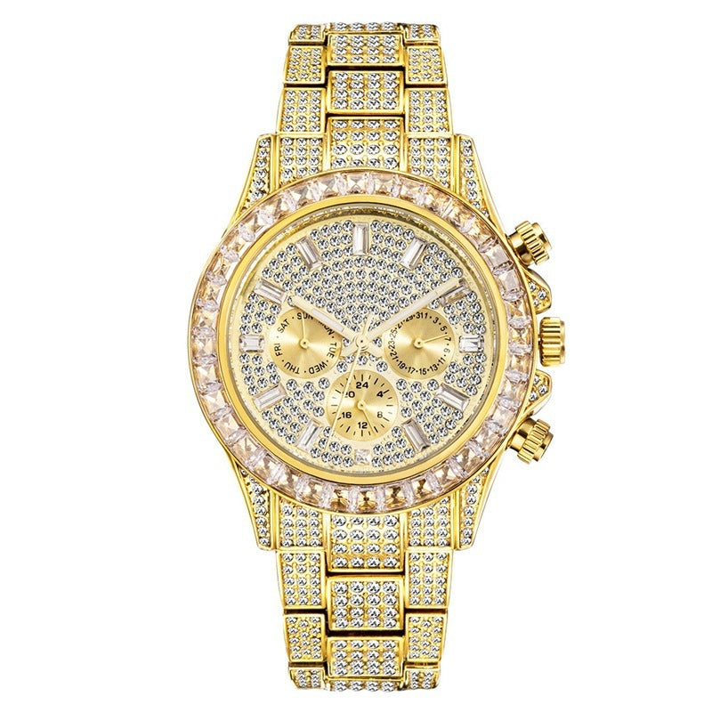 Women's Watch Disc Quartz Movement Simple Casual Business Steel Band