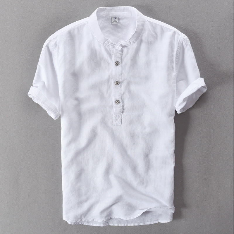 Linen Shirts Men's Short-sleeved Men's Shirts