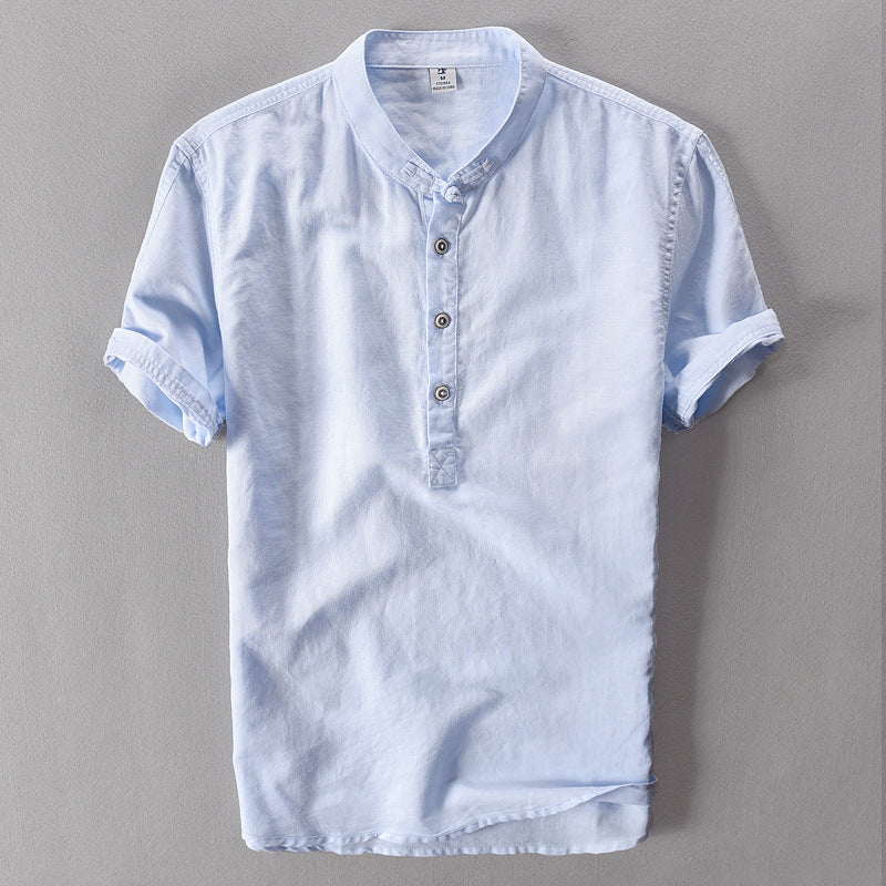Linen Shirts Men's Short-sleeved Men's Shirts