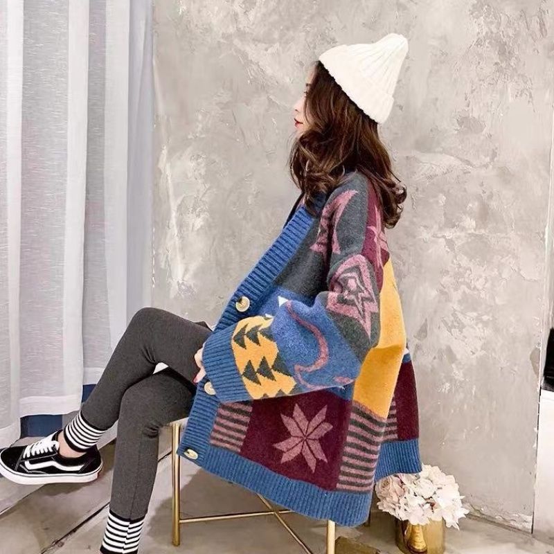 Women Coat Sweater Loose And Thick