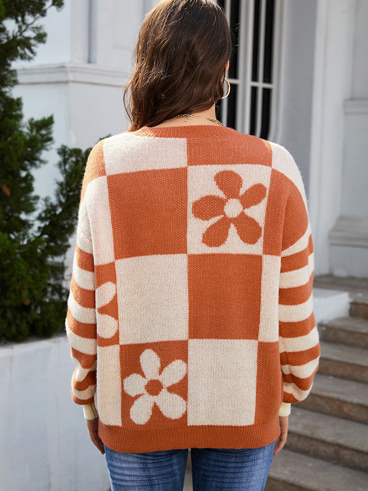 Round Neck Warm Sweater For Women