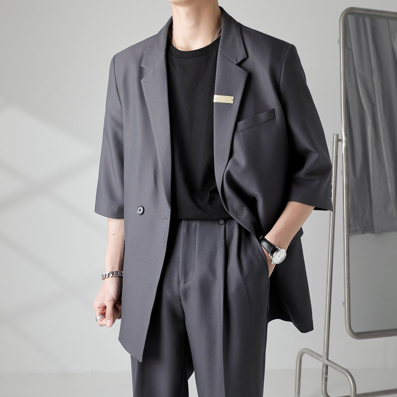 Two-piece Men's Drape Suit Men's Suit