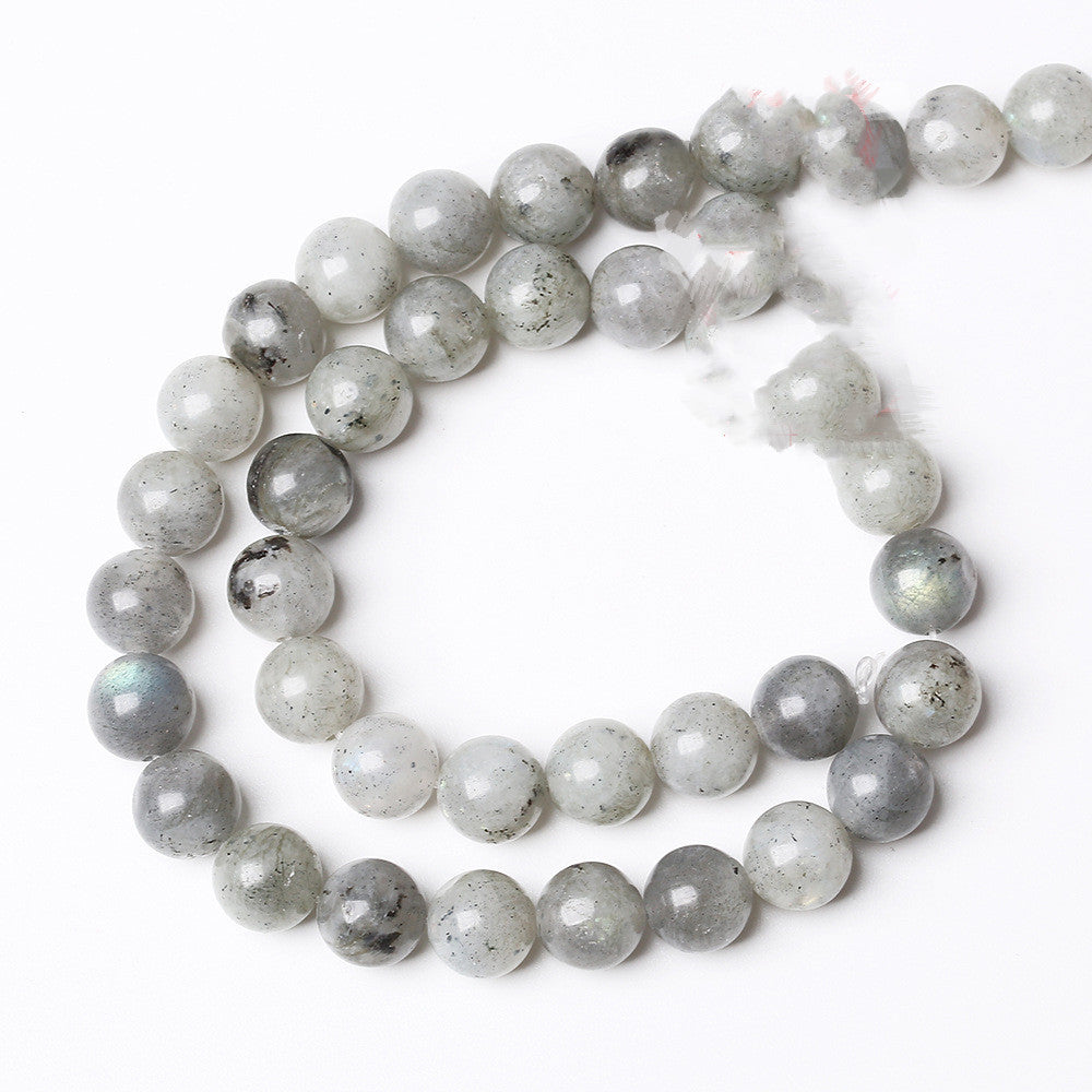 White Glitter Scattered Beads