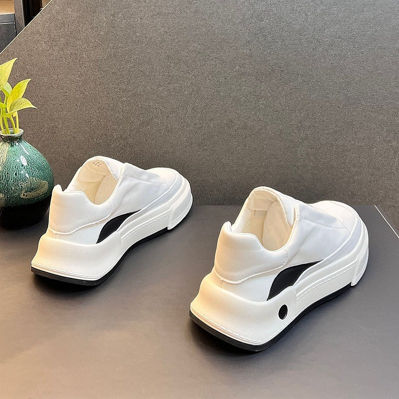 Fashion Versatile Small White Shoes High Rise Board Shoes