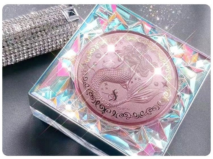 Mermaid Bright Crystal Mist Powder Finishing Loose Powder Waterproof Concealer Oil Control Powder