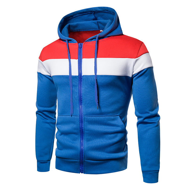 Stitching Together Men's Hoodie With Sleeves