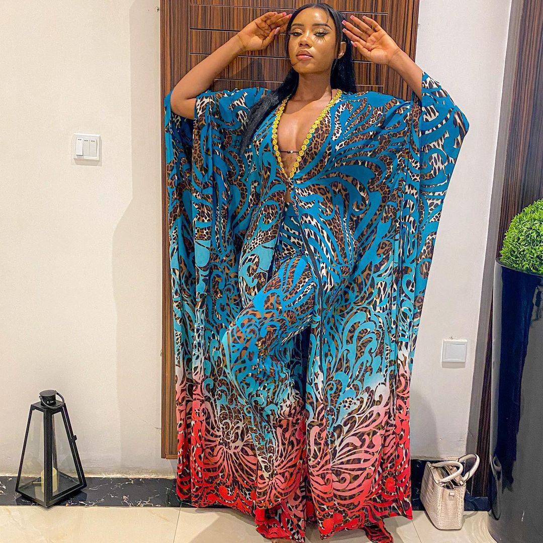 African Color Fashion Suit Dress And Pants