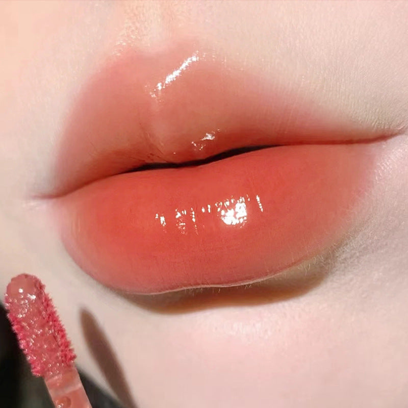 Black Crystal Water Gloss Mirror Lip Gloss Nude Color Series
