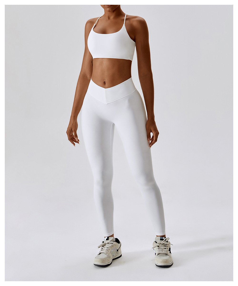 European And American Summer Shockproof Naked Yoga Bra Outer Wear Running Fitness Sports Underwear Beauty Back Yoga Vest 8233