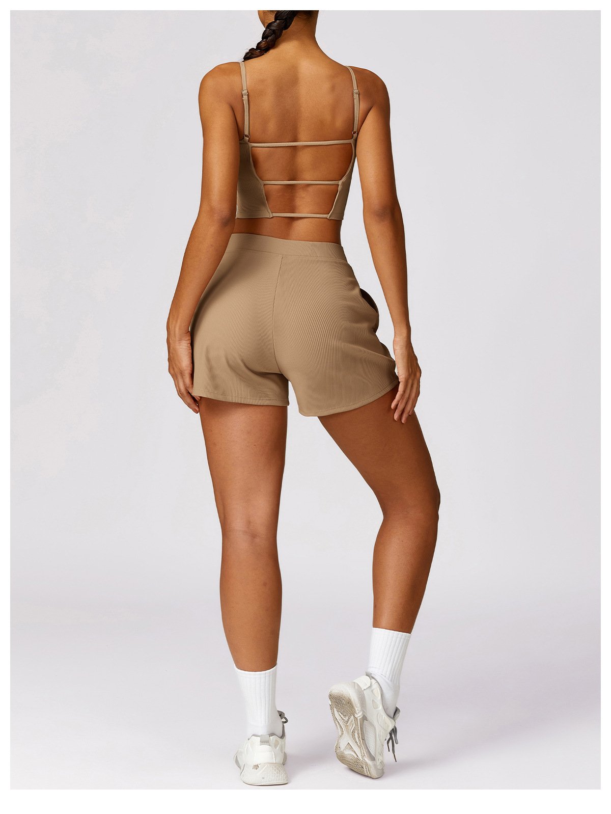Spring Loose Casual Sports Shorts Threaded All-match Quick-drying Yoga Running Fitness Shorts Women's 8526