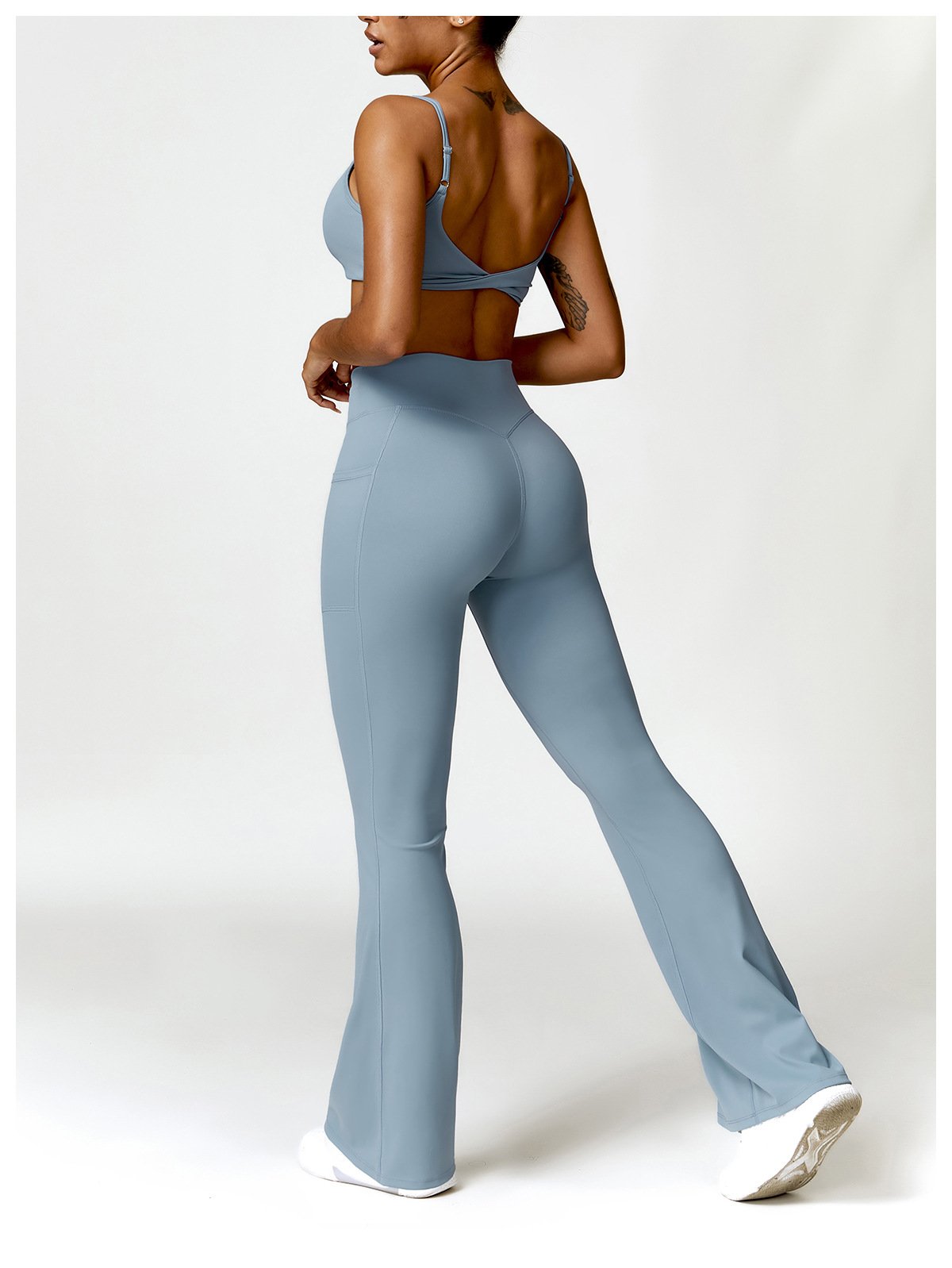 Naked Sling Beauty Back Yoga Bra Outer Wear Running Sports Underwear Push-up Tight Fitness Vest 8528