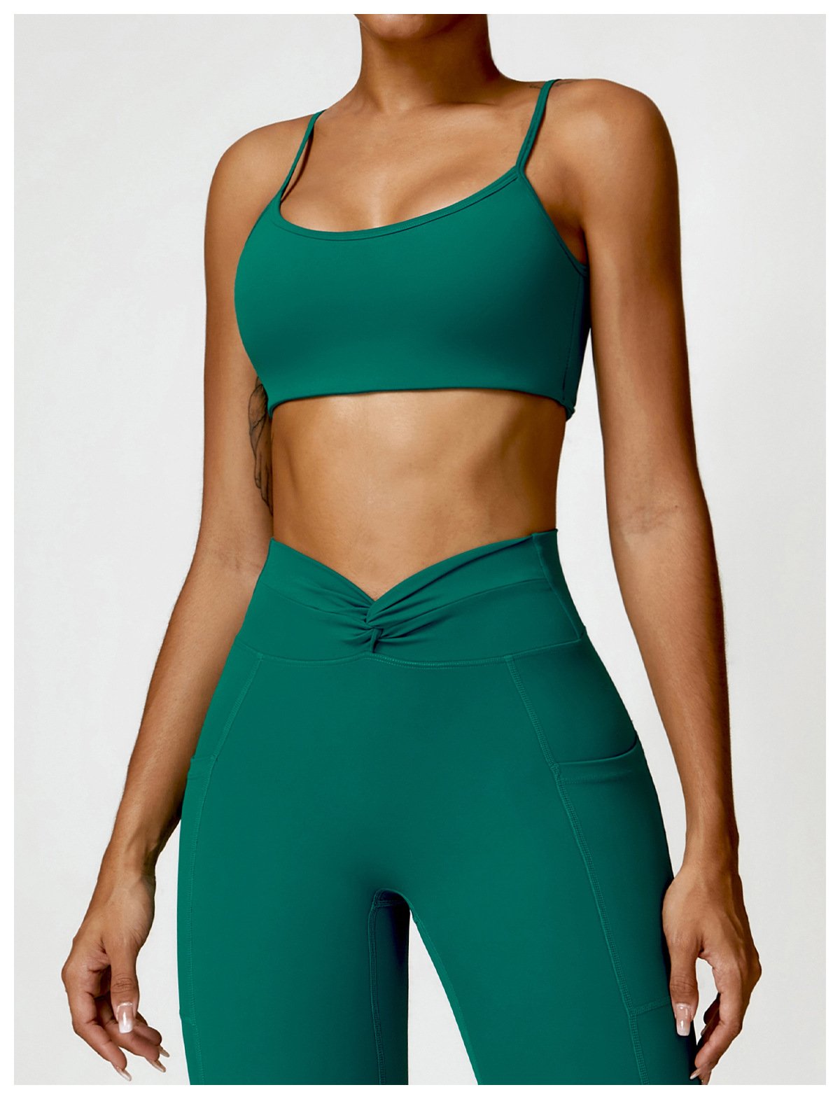 Naked Sling Beauty Back Yoga Bra Outer Wear Running Sports Underwear Push-up Tight Fitness Vest 8528