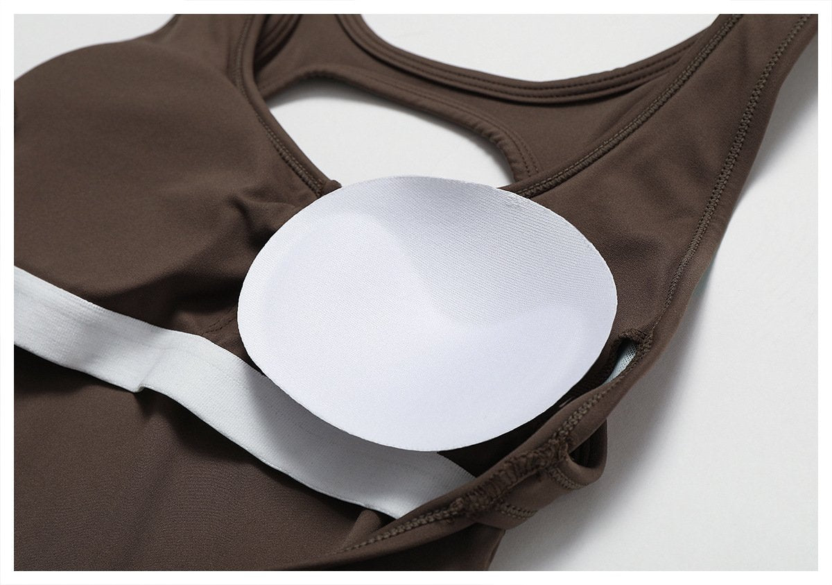 European And American Quick-drying Tight-fitting Yoga Suit Dance Sports Fitness Suit Hip-lifting And Abdominal-tightening Micro-hora Lianhe Yoga Suit 8117