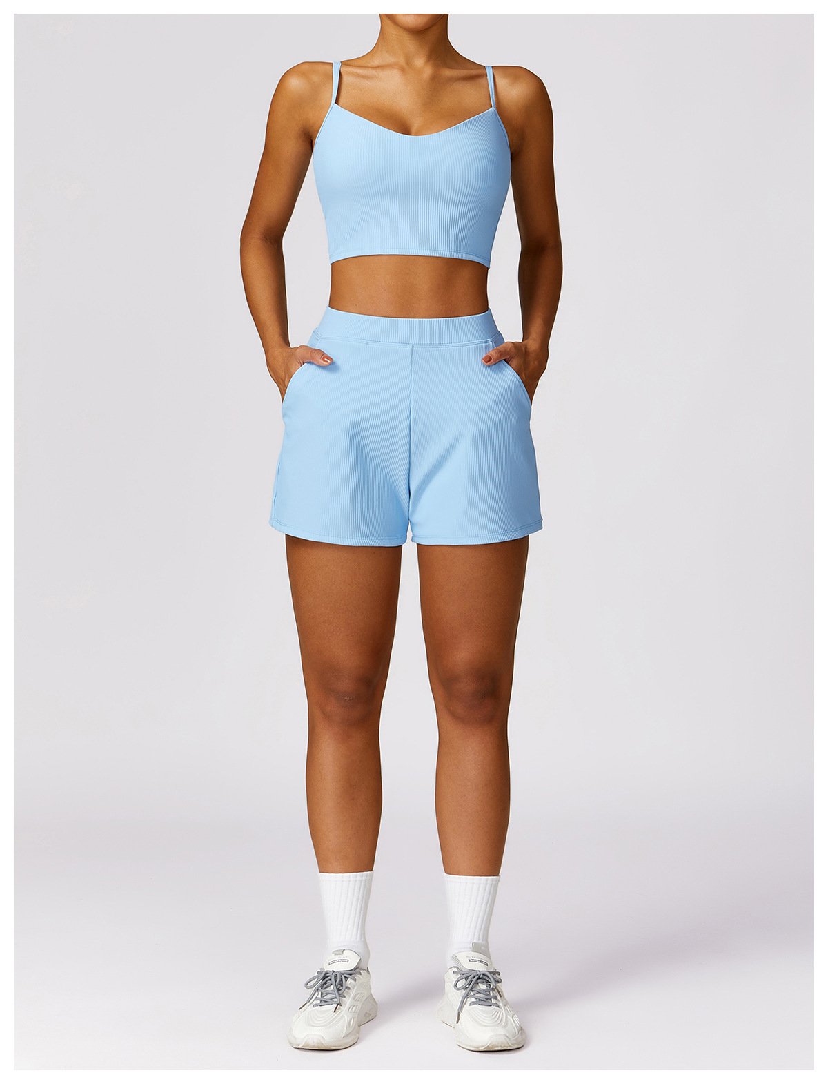 Spring Loose Casual Sports Shorts Threaded All-match Quick-drying Yoga Running Fitness Shorts Women's 8526