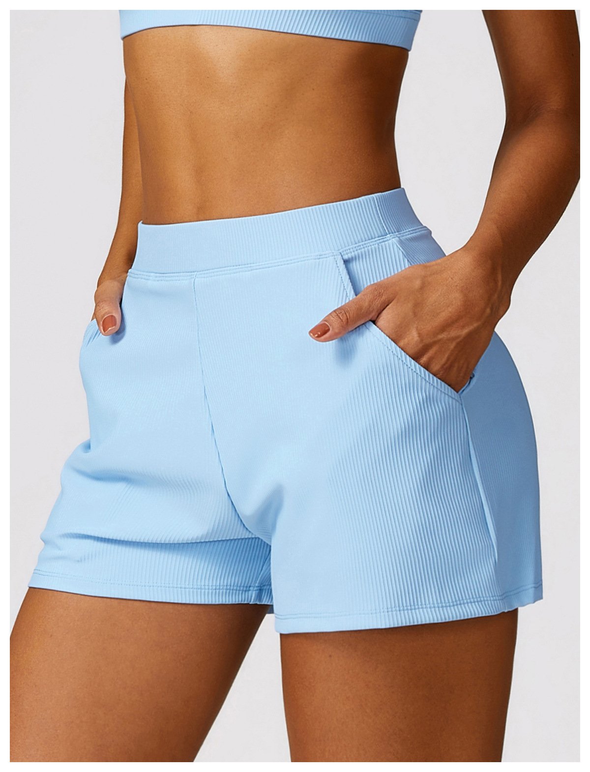 Spring Loose Casual Sports Shorts Threaded All-match Quick-drying Yoga Running Fitness Shorts Women's 8526