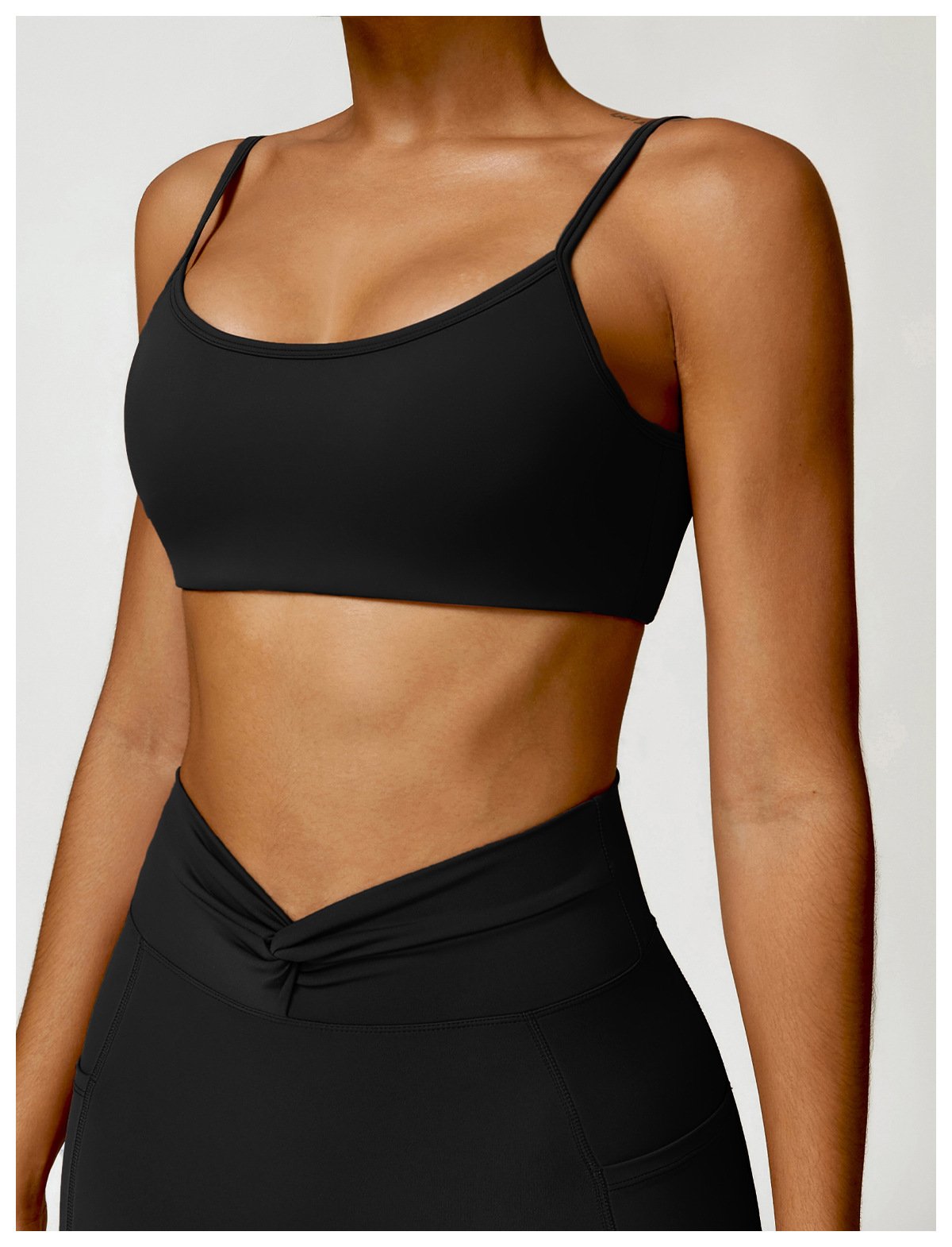 Naked Sling Beauty Back Yoga Bra Outer Wear Running Sports Underwear Push-up Tight Fitness Vest 8528