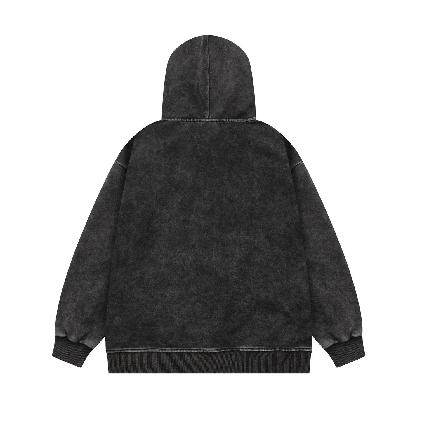 American Style Vintage Washed Old Cartoon Printed Hooded Sweatshirt Men's And Women's Loose Couple Top