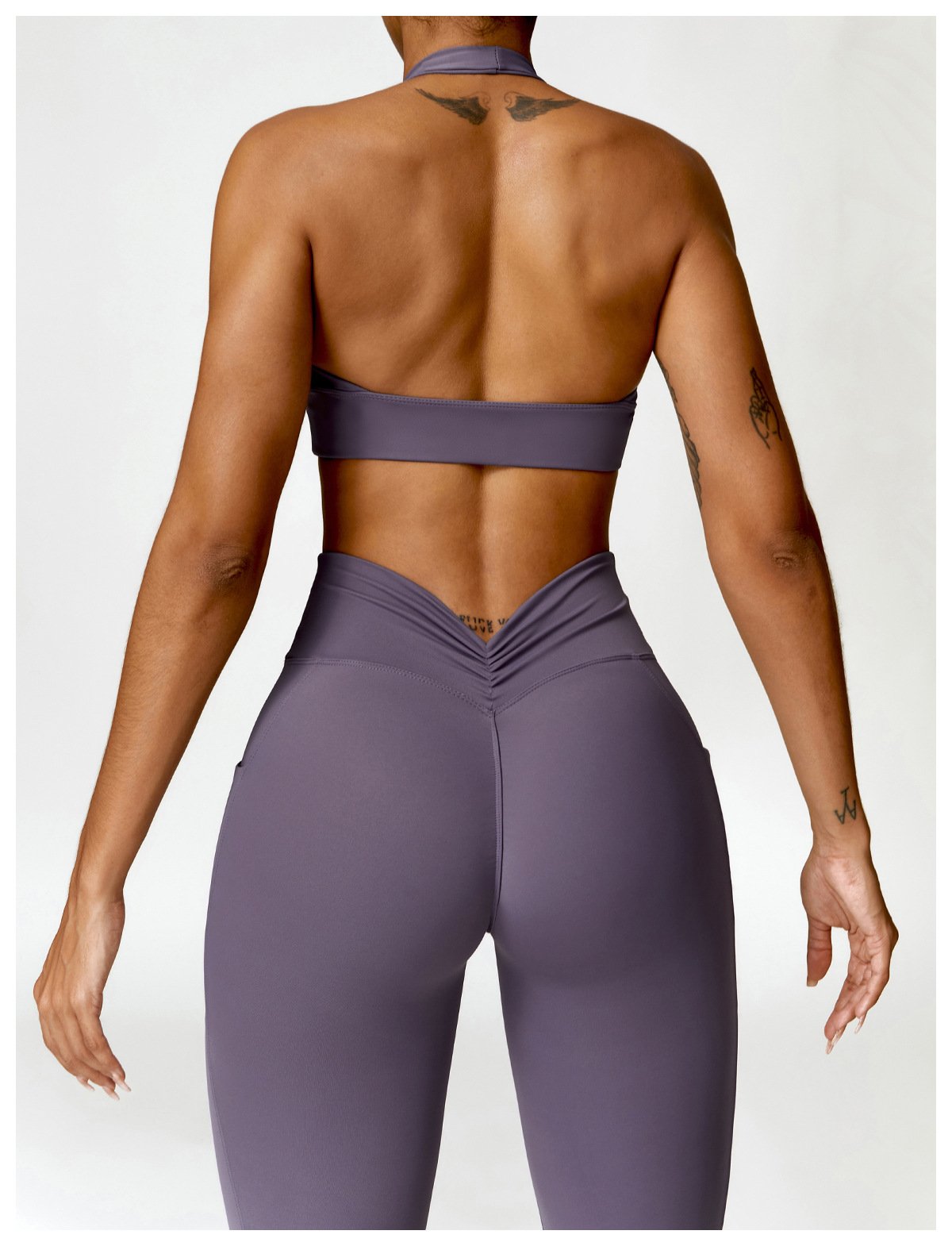 Quick-drying Tight Hip Yoga Pants Sanding High Waist Fitness Pants Outer Wear Running Leggings 8524