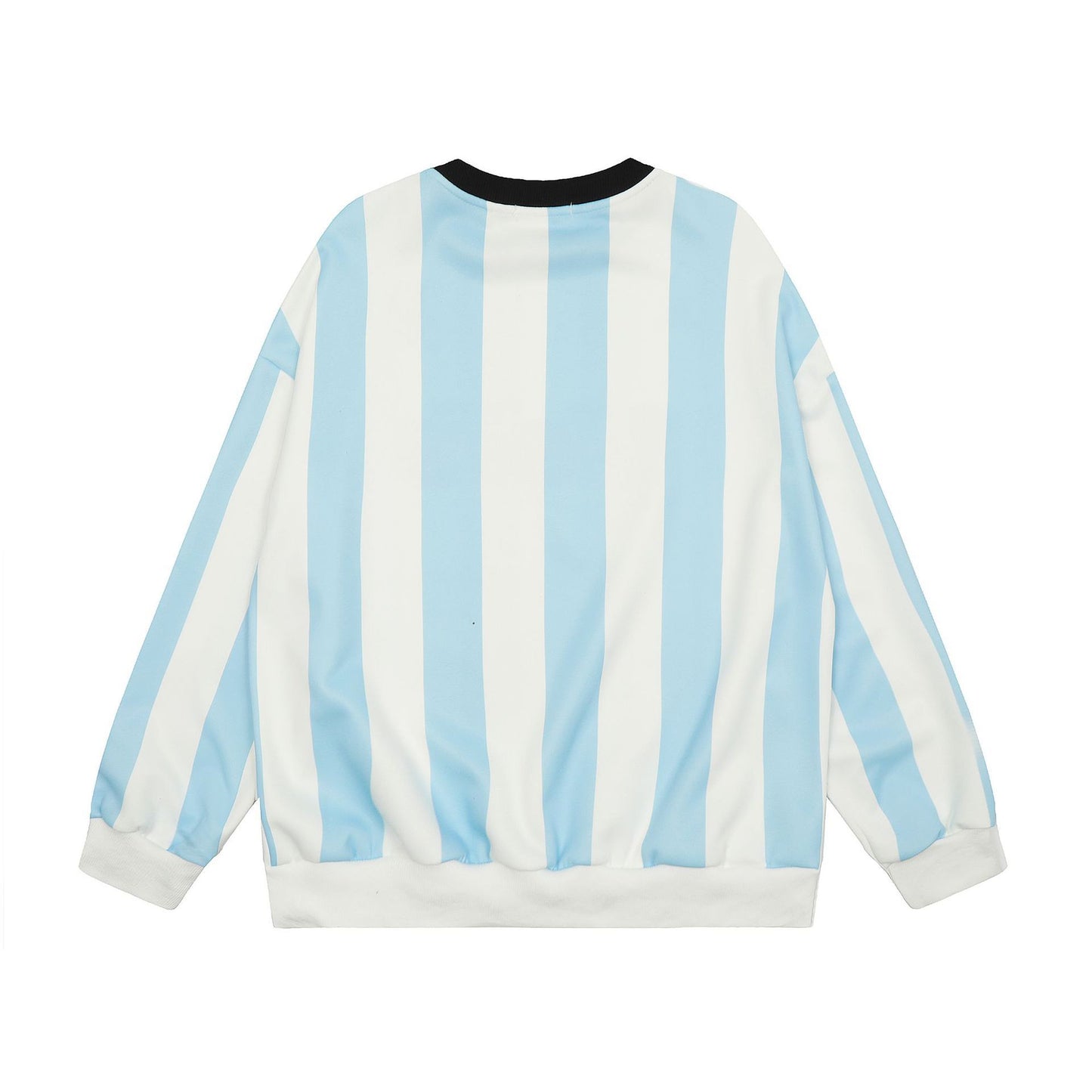 American Striped Ball Dress Sweat Men's And Women's Loose Retro Jerseyfit Sports Top 2024 New