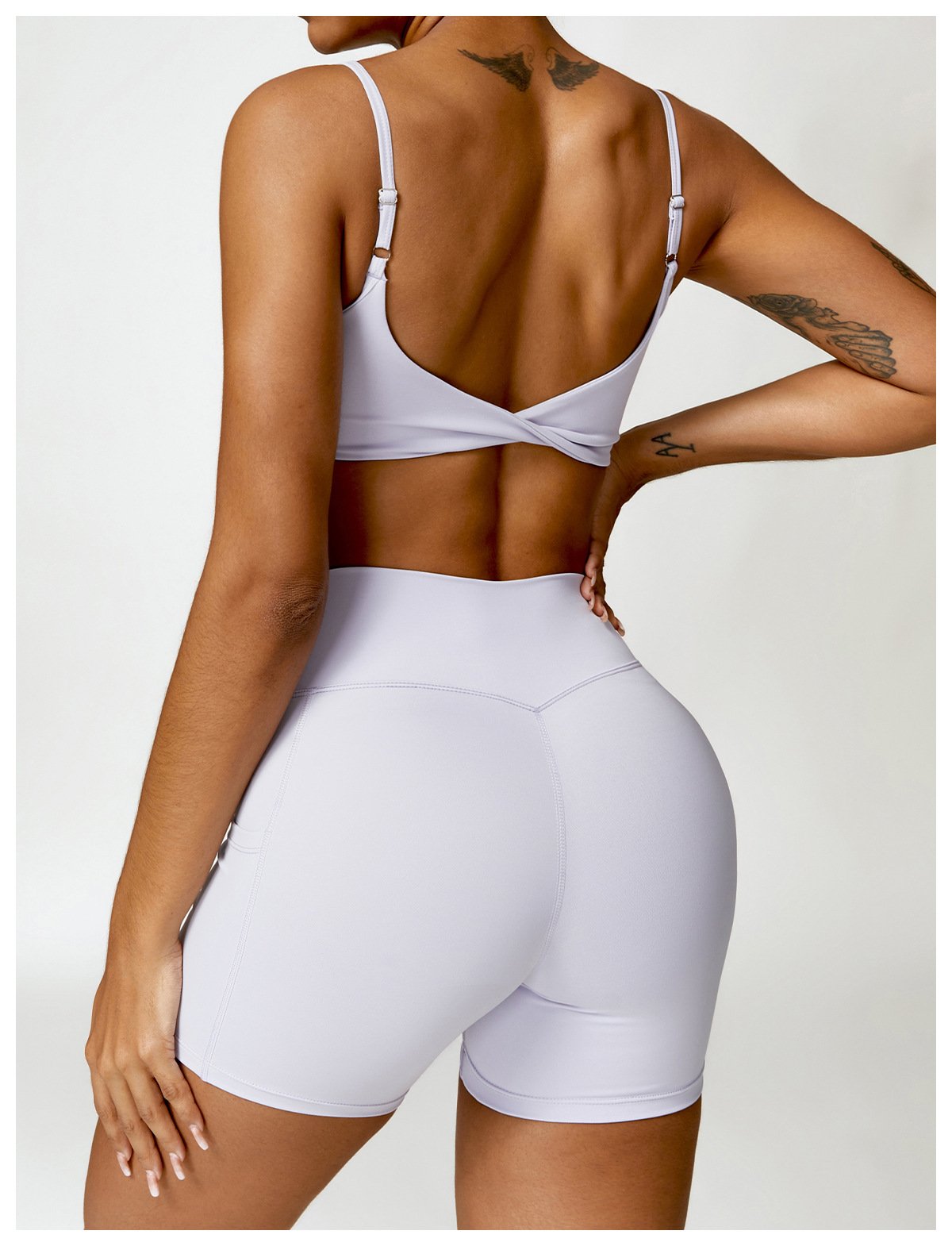 Naked Sling Beauty Back Yoga Bra Outer Wear Running Sports Underwear Push-up Tight Fitness Vest 8528