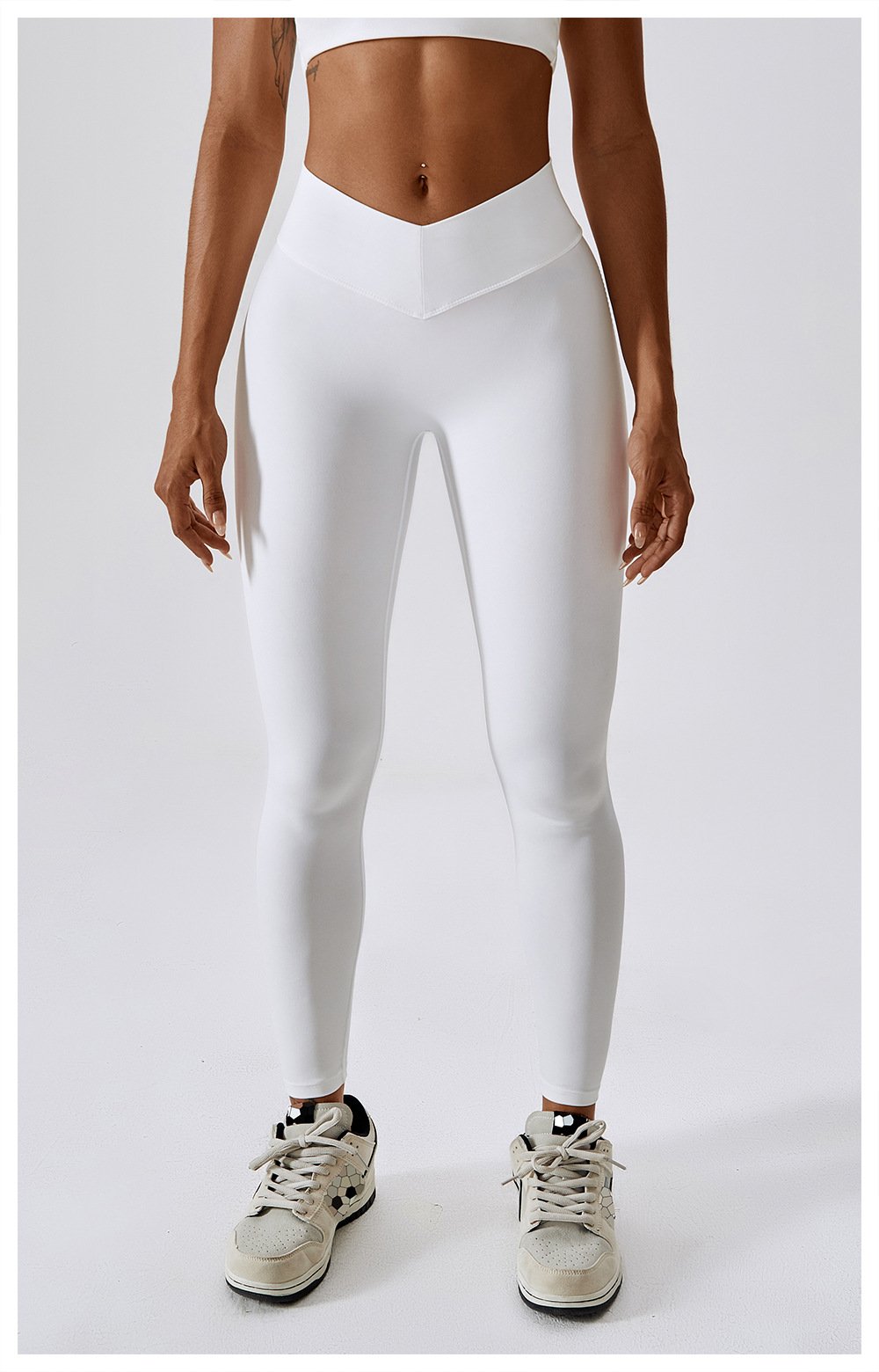 Body Shaping Abdominal Riding Running Fitness Pants Hip Naked Yoga Pants Women's Training Stretch Tight Pants 8233