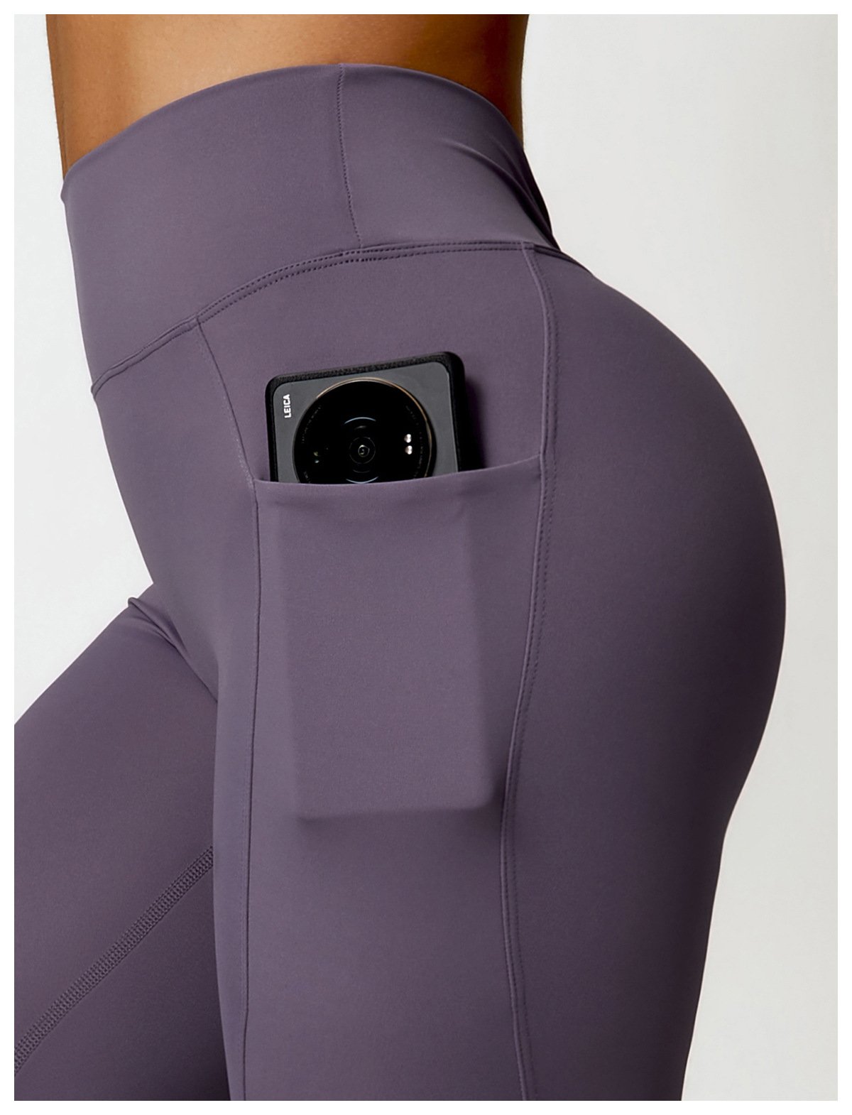 Quick-drying Tight Hip Yoga Pants Sanding High Waist Fitness Pants Outer Wear Running Leggings 8524