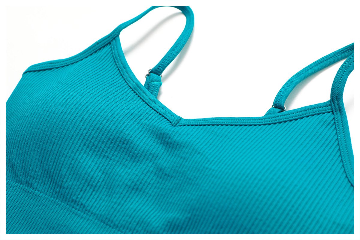 European And American Seamless Yoga Bra Outer Wear Running Sports Underwear Quick-drying Tight Fitness Yoga Clothing Women's 6866