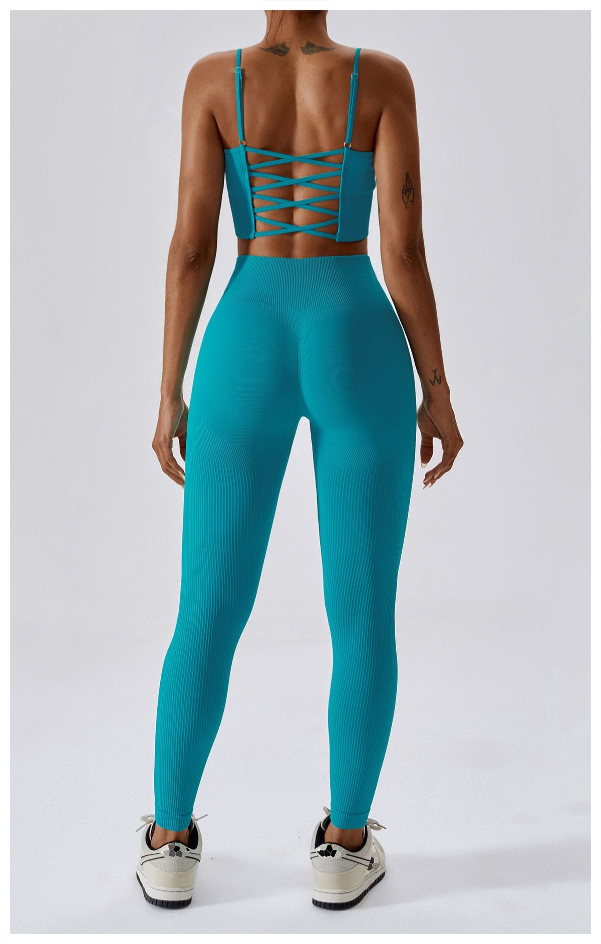 European And American Seamless Yoga Bra Outer Wear Running Sports Underwear Quick-drying Tight Fitness Yoga Clothing Women's 6866