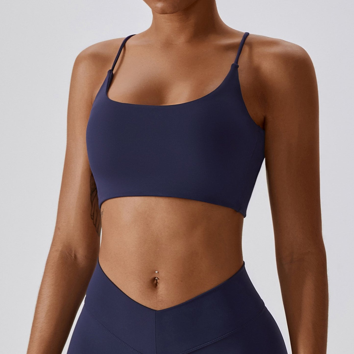 European And American Summer Shockproof Naked Yoga Bra Outer Wear Running Fitness Sports Underwear Beauty Back Yoga Vest 8233