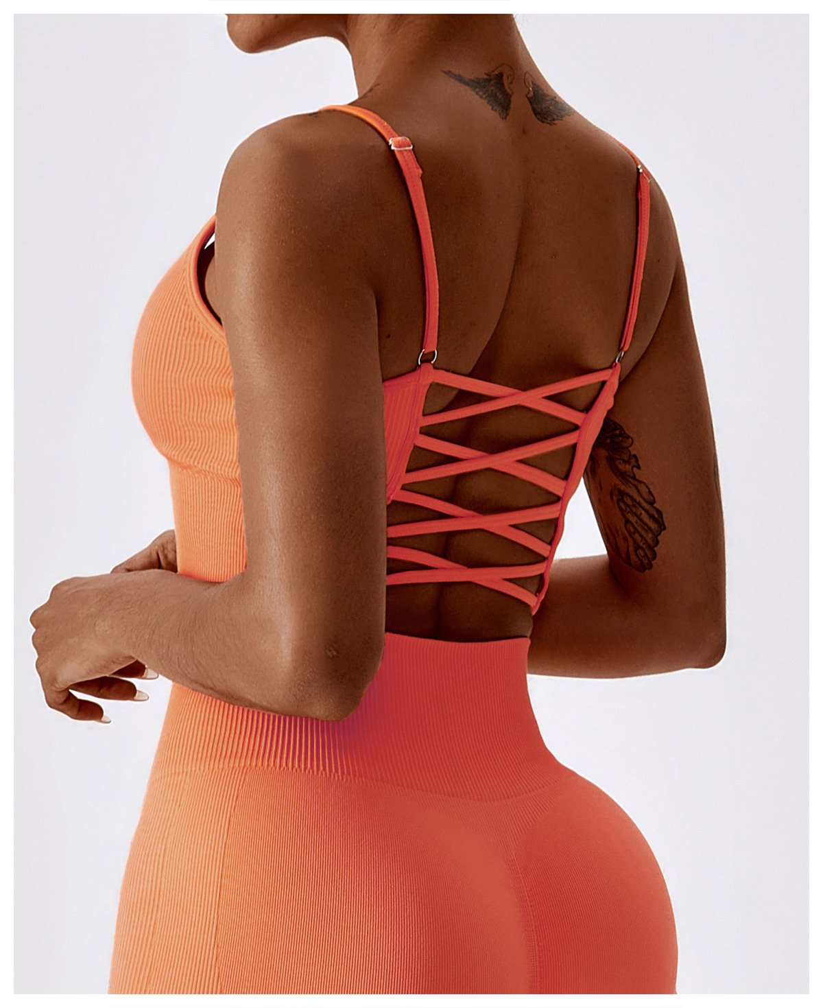 European And American Seamless Yoga Bra Outer Wear Running Sports Underwear Quick-drying Tight Fitness Yoga Clothing Women's 6866