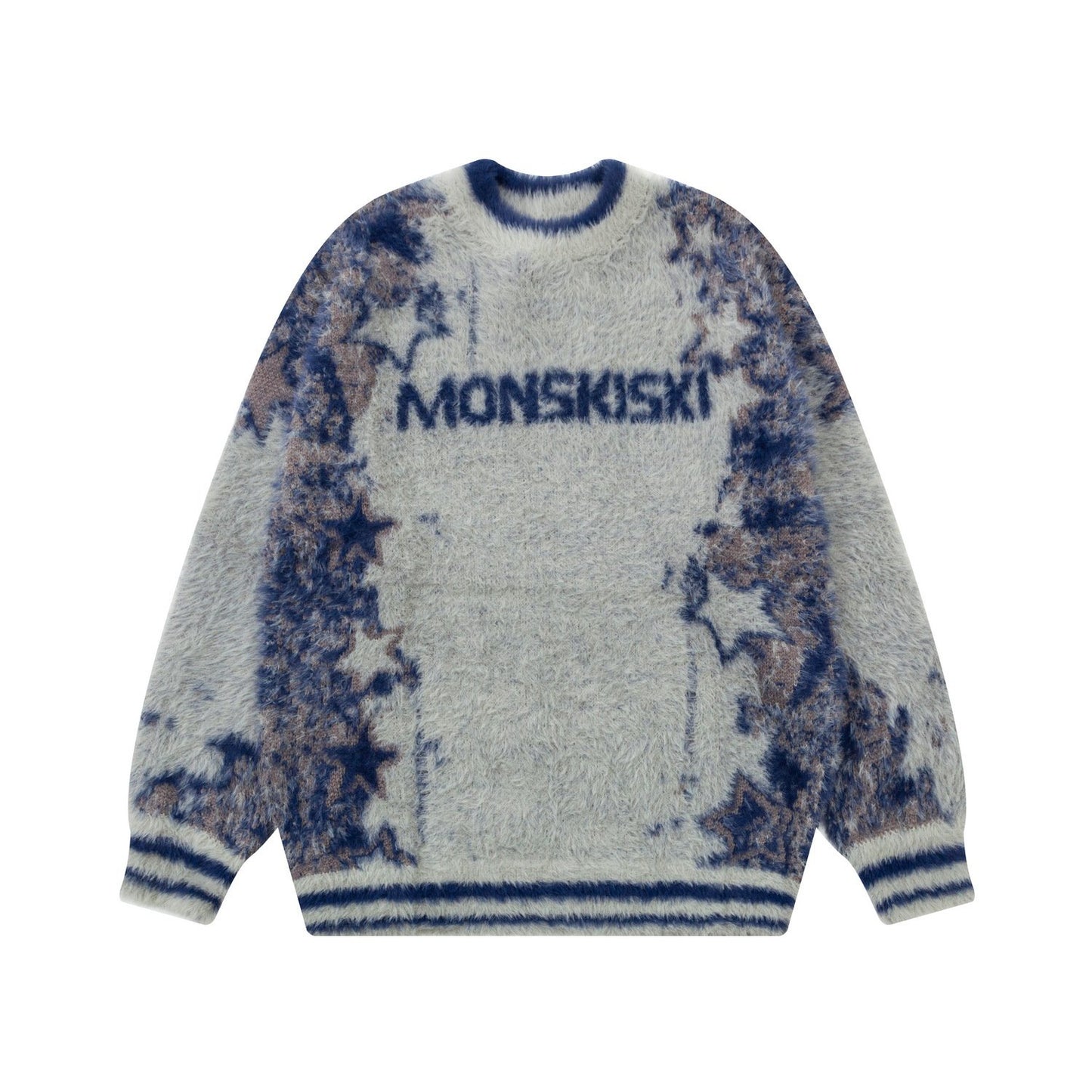 American Star Camouflage Gradient Sweater Men's And Women's 2024 Autumn And Winter New Niche Design Sense Knitwear