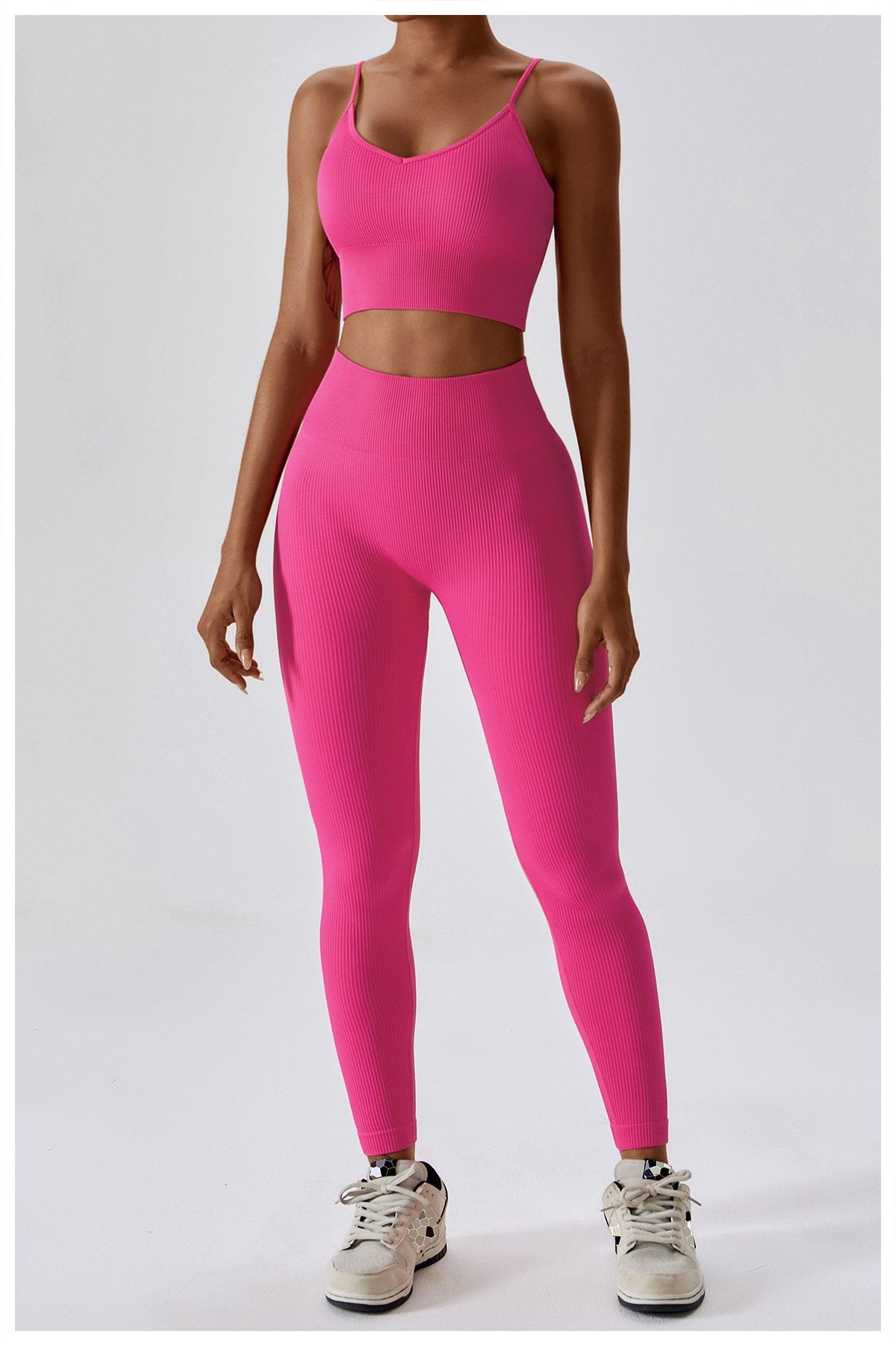 European And American Seamless Yoga Bra Outer Wear Running Sports Underwear Quick-drying Tight Fitness Yoga Clothing Women's 6866