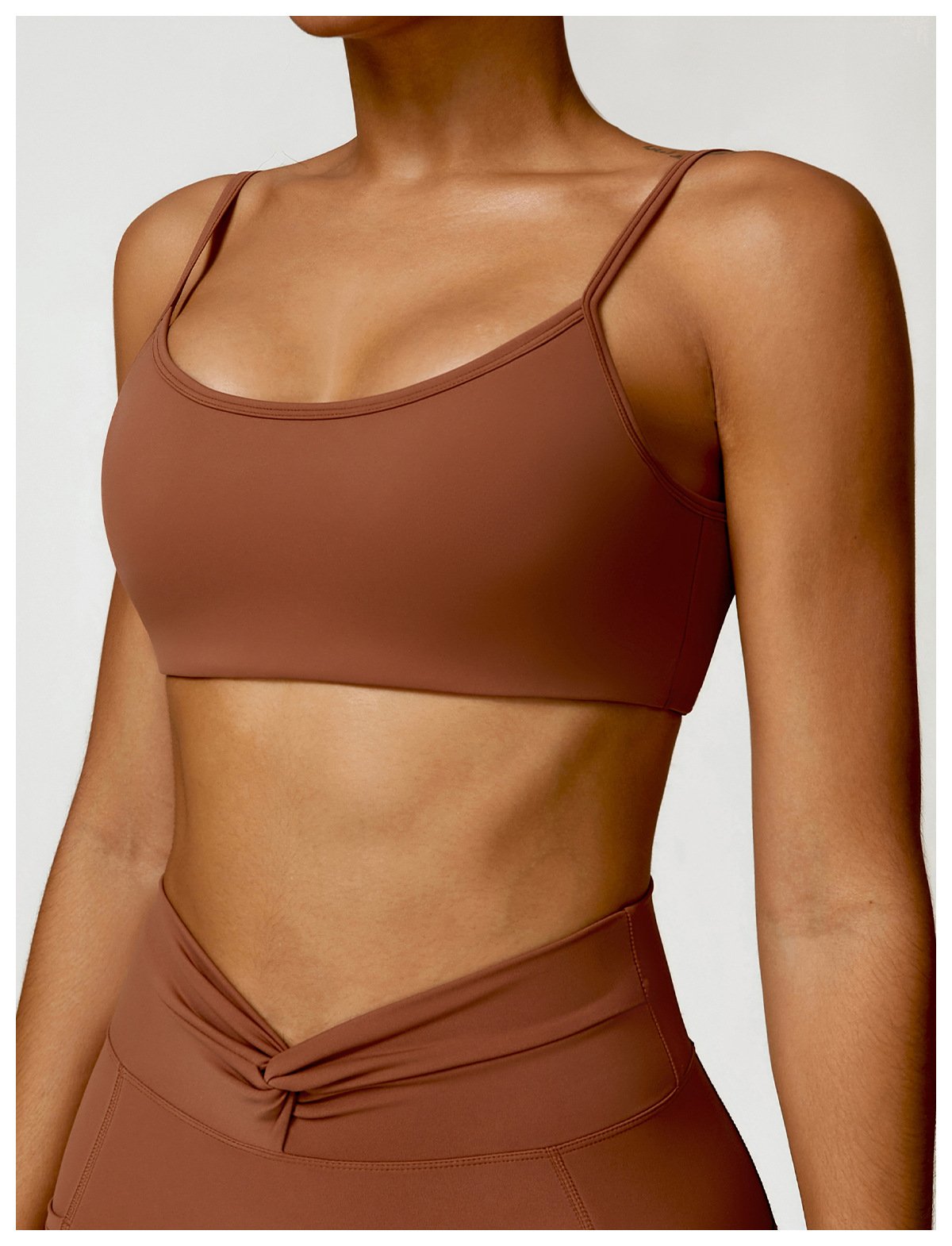 Naked Sling Beauty Back Yoga Bra Outer Wear Running Sports Underwear Push-up Tight Fitness Vest 8528