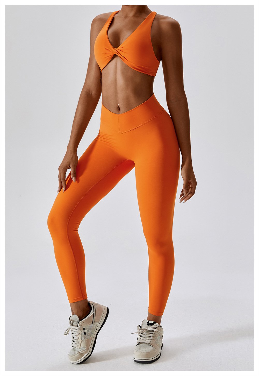 Body Shaping Abdominal Riding Running Fitness Pants Hip Naked Yoga Pants Women's Training Stretch Tight Pants 8233