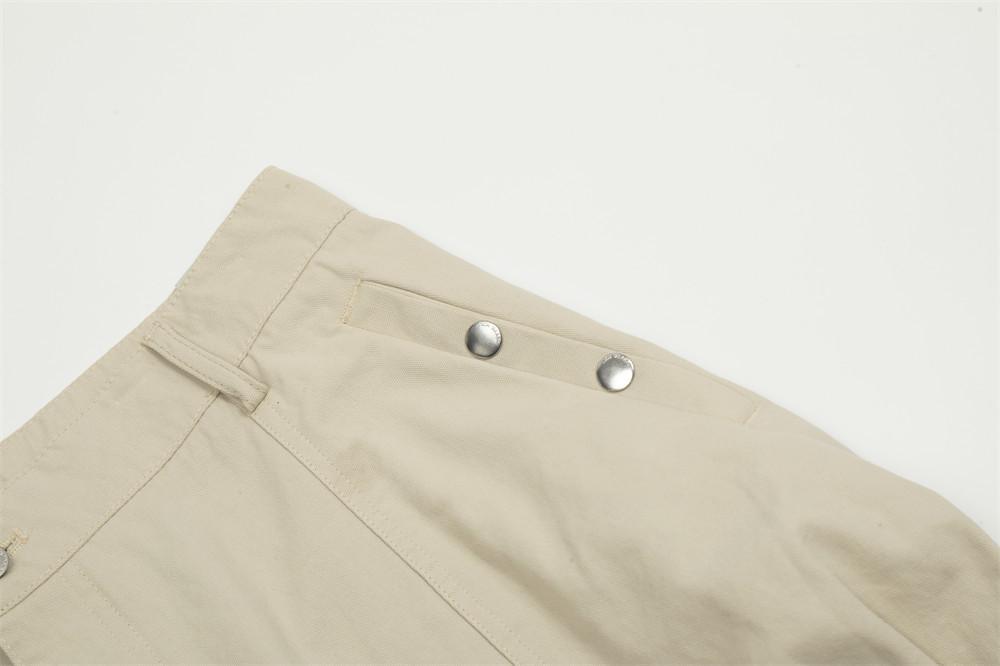 Vibe Fashion Brand Men's Overalls Pleated Pocket Three-dimensional Patch Pocket Design Sense Niche Loose Wide Leg Straight Trousers