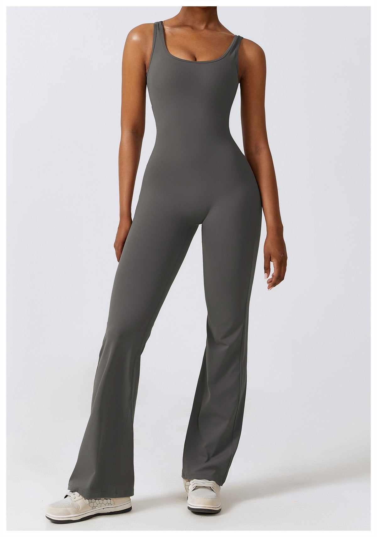 The United States Hollow-out Back Jumpsuit Peach Hip-lifting Sports Fitness Suit Micro-hora Jumpsuit Yoga Suit