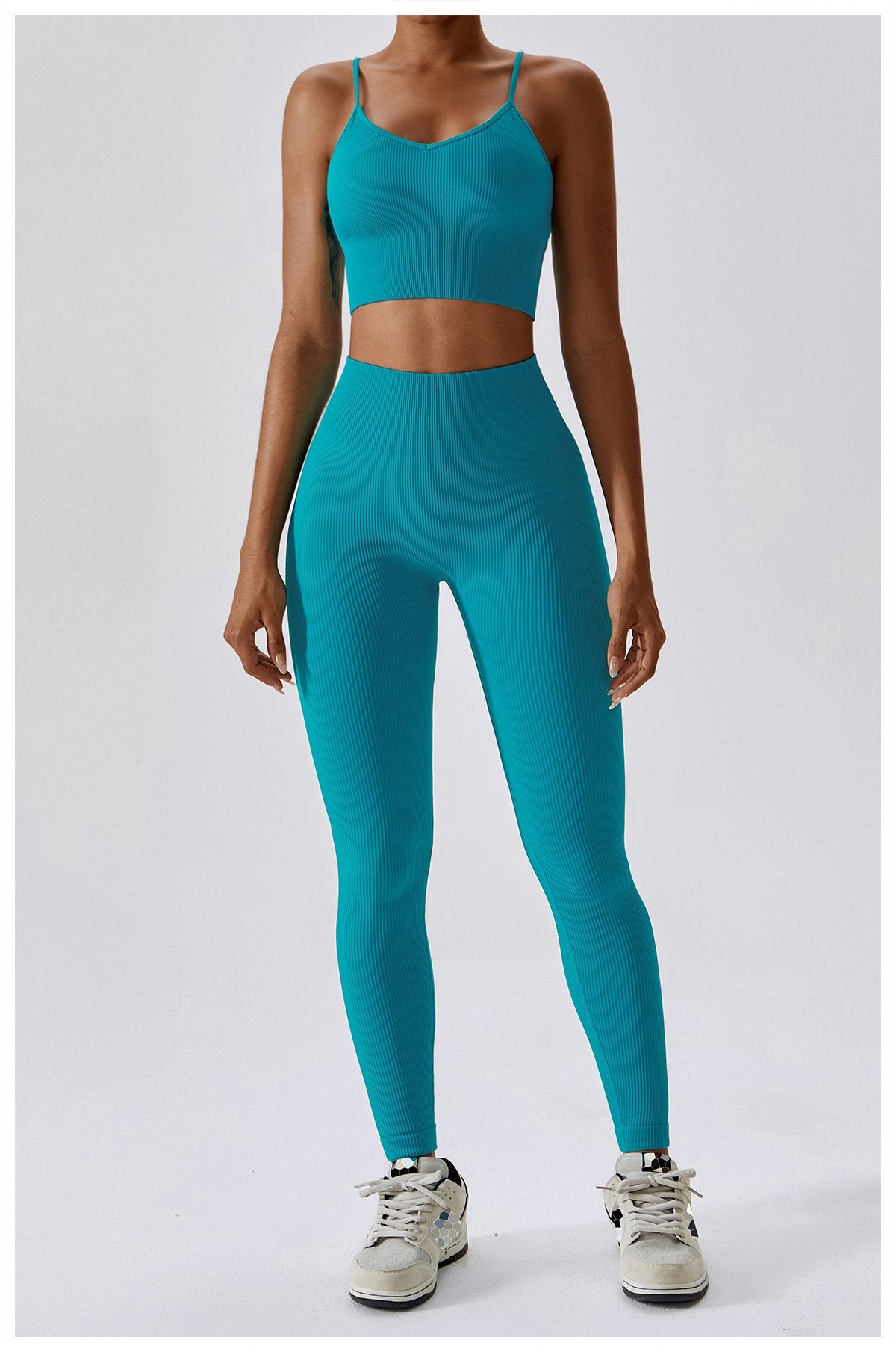 European And American Seamless Yoga Bra Outer Wear Running Sports Underwear Quick-drying Tight Fitness Yoga Clothing Women's 6866
