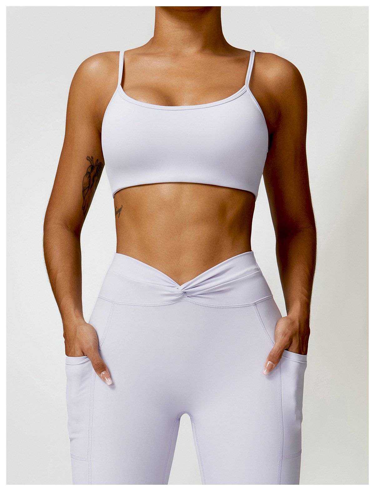 Naked Sling Beauty Back Yoga Bra Outer Wear Running Sports Underwear Push-up Tight Fitness Vest 8528