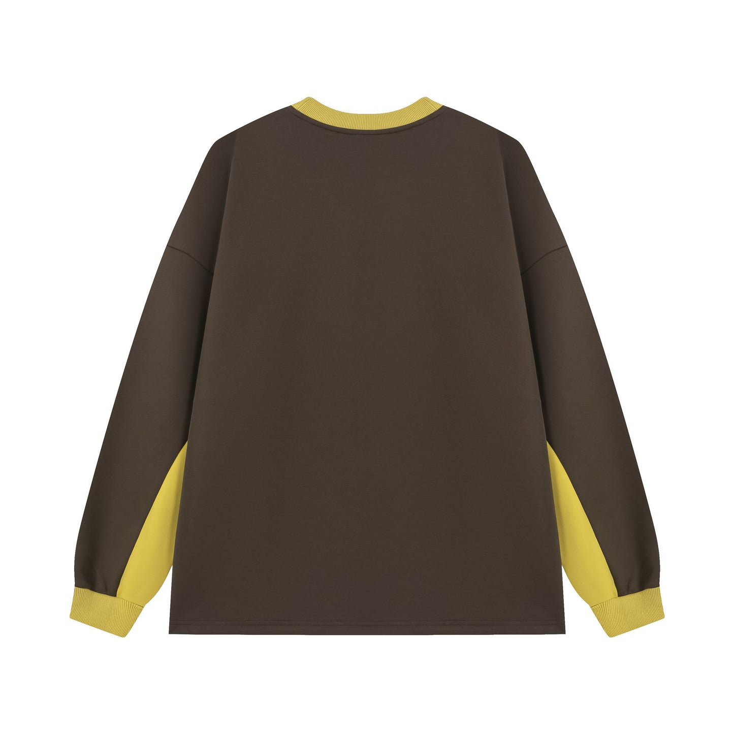 C375-Joker Street Fashion Stitching Personality Contrast Color Long Sleeve Men's And Women's Long Sleeve
