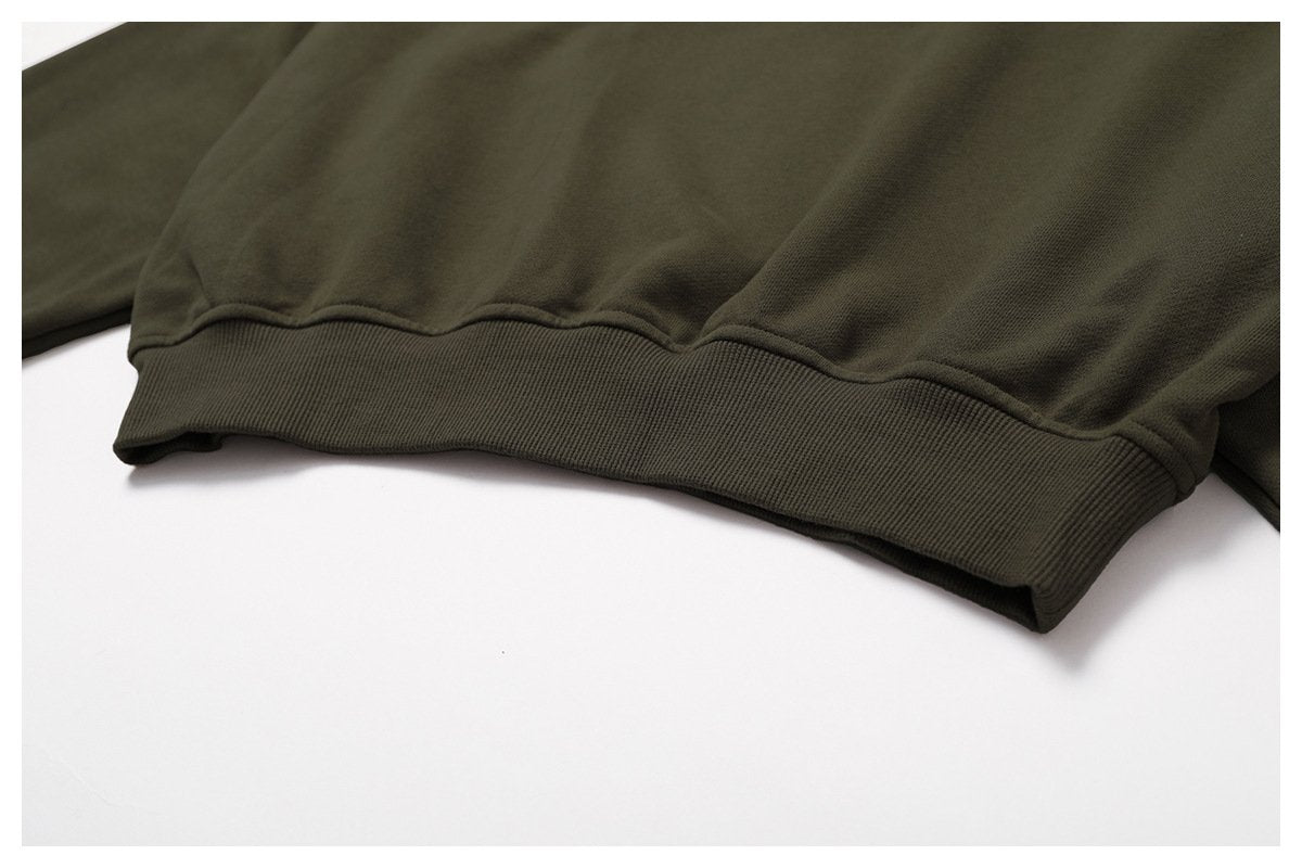 European And American Loose Long Sleeve Sports Sweat Outdoor Warm V-neck Pullover All-match Casual Sweat Top 8235