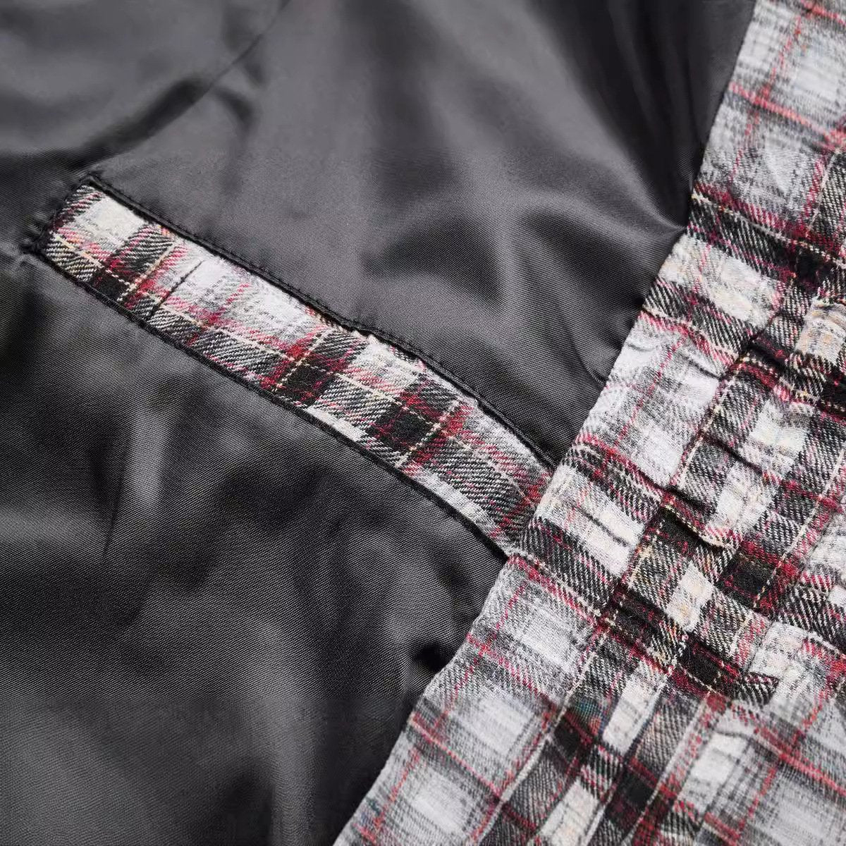 Pleated Old Retro American Plaid Autumn And Winter High-end Short Jacket Jacket Vibe Fashion Brand