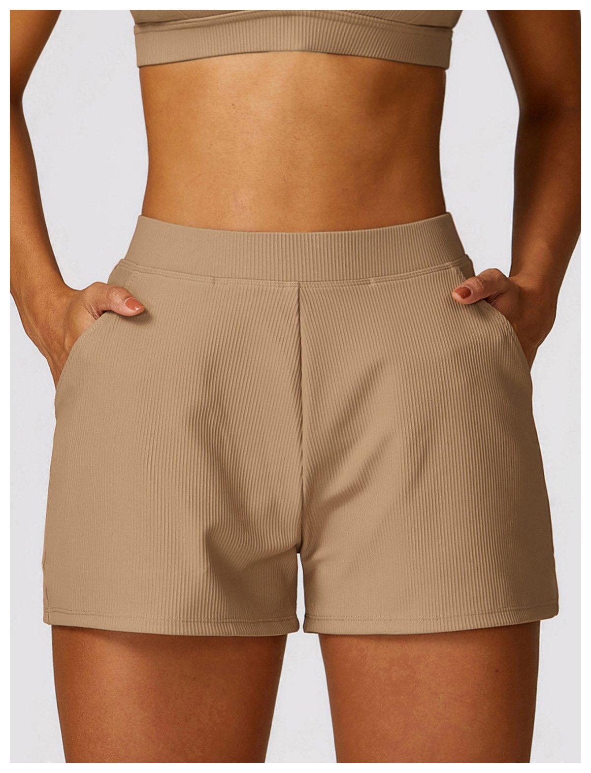 Spring Loose Casual Sports Shorts Threaded All-match Quick-drying Yoga Running Fitness Shorts Women's 8526