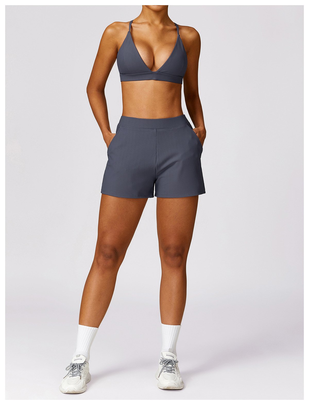 Spring Loose Casual Sports Shorts Threaded All-match Quick-drying Yoga Running Fitness Shorts Women's 8526
